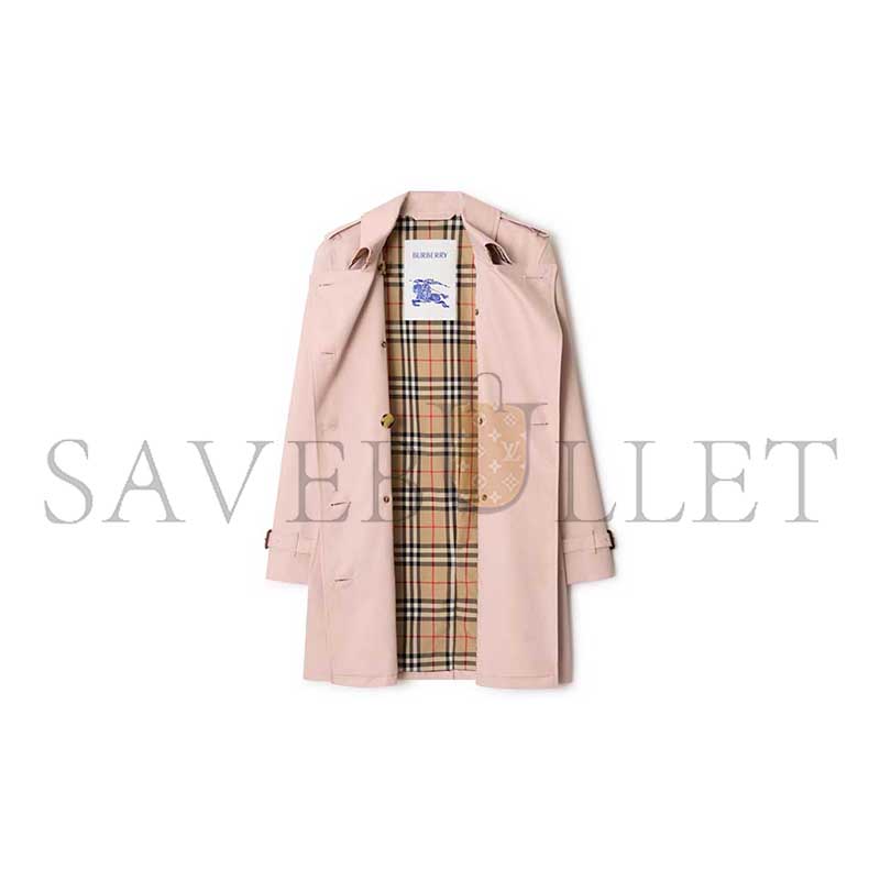BURBERRY KURZER TRENCHCOAT KENSINGTON AUS TROPENGABARDINE P81237461